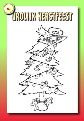 Link naar Mr Peeves Kerstkleurplaat Nr 4.