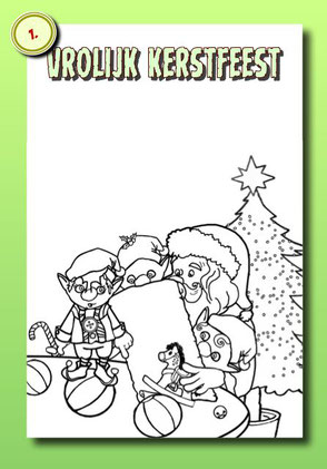 Link naar Mr Peeves Kerstkleurplaat Nr 1.