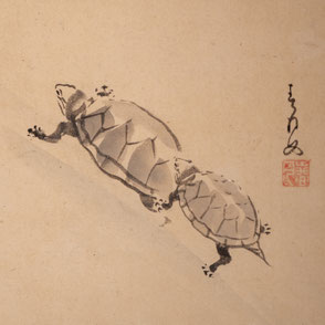 Ōtagaki Rengetsu (1791-1875) | Turtle Poem and Painting