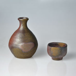 Fujiwara Yū (1932-2001) | Bizen Sake Set