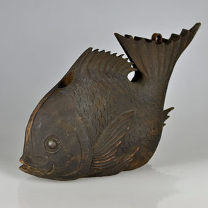 Edo-period, Fish-shaped Counter Balance for Traditional Kettle Hook