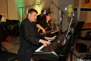 Pianist Stefan, Bassistin Jana und Schlagzeuger Sebi