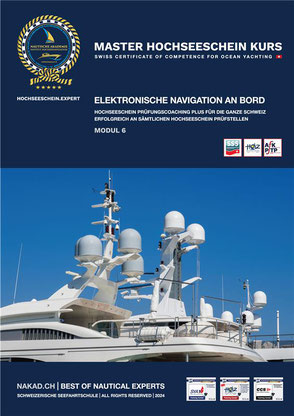 Elektronische Navigation an Bord mit moderner Yachtausrüstung im Hochseeschein Kurs