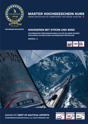 Navigieren mit Strom und Wind im Hochseeschein Kurs mit Regattasegler auf hoher See
