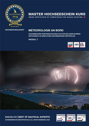 Meteorologie an Bord im Hochseeschein Kurs mit Gewitterfront über See