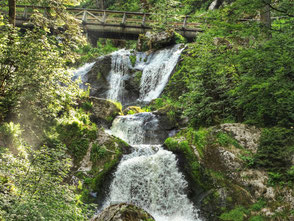 Blick auf die Triberger Wasserfälle