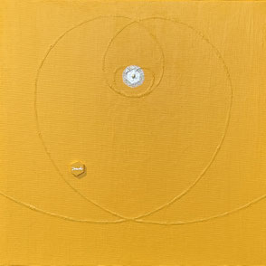 THREE GODDESSES 22   273mm*273mm   S3   2025 acrylic on canvas, wood