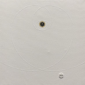 THREE GODDESSES 38   273mm*273mm   S3   2025 acrylic on canvas, wood