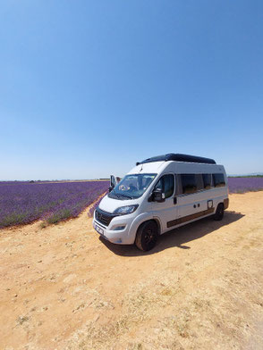 mit dem Kastenwagen in der Provence