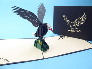 Carte pop-up aigle 3D Mam'zelle Pop-up