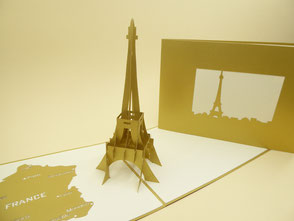 carte pop-up Tour Eiffel petit prix 5 €