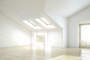 Eine ausgebaute Dachgeschosswohnung mit viel Licht. 