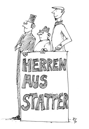 Wortspielerei ... Herren aus Statter ... Herrenausstatter? ... :)