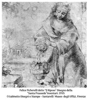 Felice Ficherelli_Disegno Santa Prassede_Uffizi Firenze_L'Ultimo Vermeer_La Santa Prassede_Appunti d'Arte di Tamara Follesa