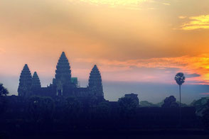 Angkor Wat bei Sonnenaufgang