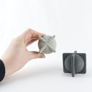 Concrete Xo Sculpture Paperweight by PASiNGA