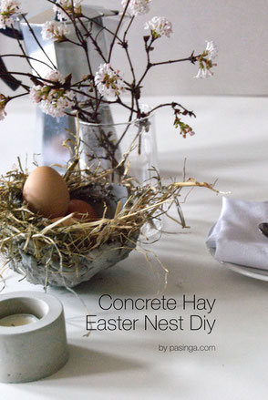 DIY Concrete Hay Easter Nest PASiNGA Tutorial