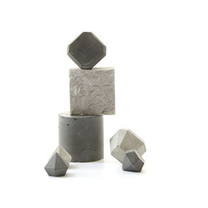 Concrete gems stacked for the August monochrome still-life challenge by the PASiNGA blog