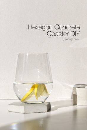 DIY Hexagon Concrete Coaster Tutorial 