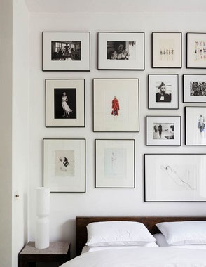 Bedroom Gallery Wall Idea, image via dlingoo