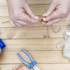 Copper bending, concrete air plant holder PASiNGA diy