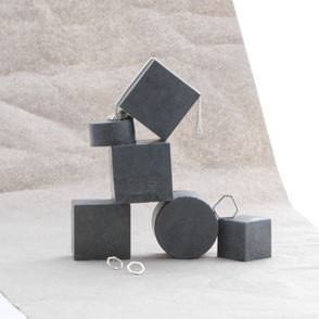 Dark Grey Polished Concrete Display Set By PASiNGA