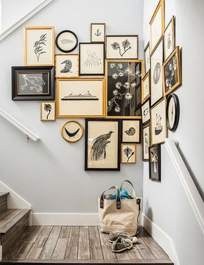 Corner Gallery Wall Idea, image via digdigs