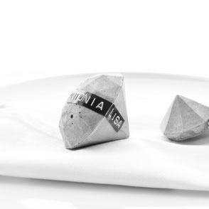 Personalised concrete diamonds for the August Still-life challenge by PASiNGA