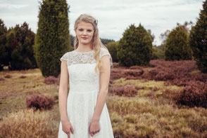 Brautkleid Vintage mit Botanik Spitze