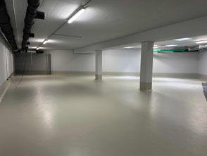 Der Fahrradkeller der Duhner Spitze ist auch über die Tiefgaragenzufahrt zu erreichen.