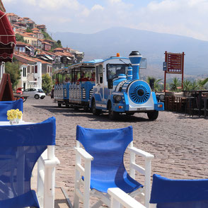 Village Train Molyvos on the Main road