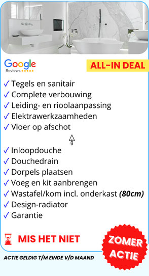 Comfort All-In pakket Badkamer-Direct