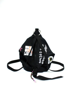 backpack with patches