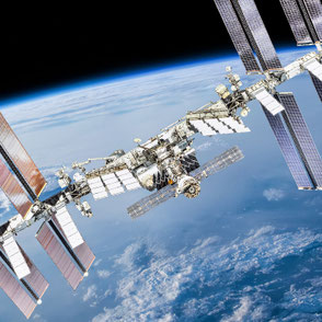 Bild einer Raumstation im All