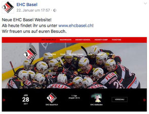 Homepage EHC Basel