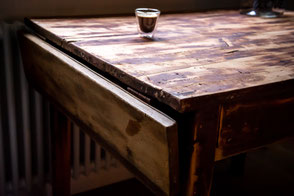 Tisch Küchentisch Vintage Antik Furniture Mülheim an der Ruhr Brocante Echtholz Grau Holz Alt Esstisch Möbel Ruhrgebiet Shabby Chic Landhaus Stil 