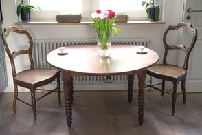 Tisch Küchentisch Vintage Antik Furniture Mülheim an der Ruhr Brocante Echtholz Grau Holz Alt Esstisch Möbel Ruhrgebiet Shabby Chic Landhaus Stil 