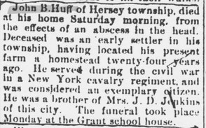 “Obituaries.” The Evart Review, Friday, 22 June 1894  (click to enlarge)