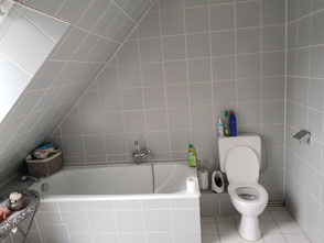 Badezimmerrenovierung vorher-nachher