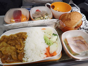 エバー航空　台北　松山空港　機内食　菜ちゃんのページ