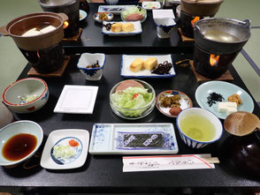 1日目の朝ごはん