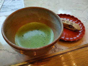 抹茶と生外郎・・・美味しい！
