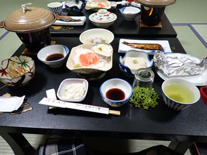 平家平温泉 こまゆみの里 食事 菜ちゃんのページ