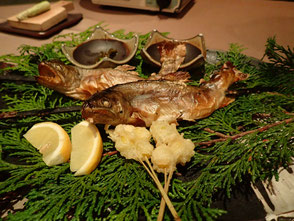 船山温泉　夕食　山梨　温泉　山の中の一軒宿　菜ちゃんのページ