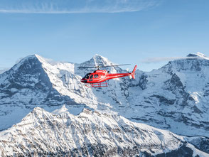 Helikopterflug Zentralschweiz, Helikopterrundflug, AS 350 B2 Ecureuil, HB-ZPF, Eiger, Mönch, Jungfrau