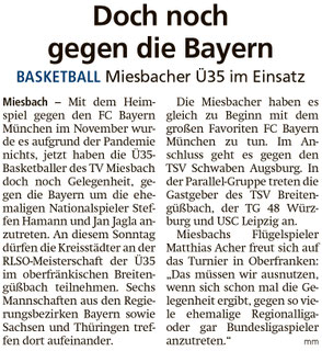 Artikel im Miesbacher Merkur am 5. März 2022 - Zum Vergrößern klicken