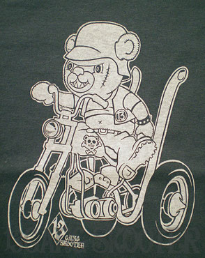 Trike Bear Tee｜トライクベア デニムＴシャツ