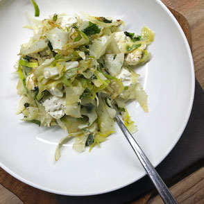 Kerstins Keto, Gebratener Spitzkohl mit Feta