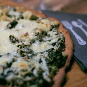 Kerstins Keto, Spinat-Pizza Schiffchen