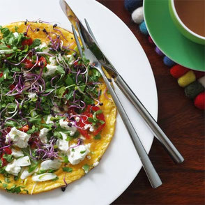 Kerstins Keto, Frühstücksomelette mit Schafskäse